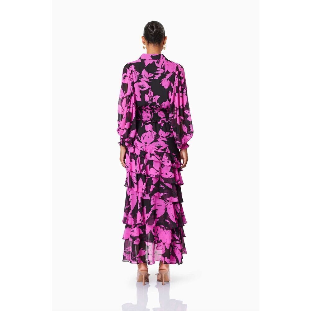 ELLIATT Yuna Hilo Maxi Dress Pink Cocktail Date Vacation 👗Size S NWT$410 - Picture 3 of 7